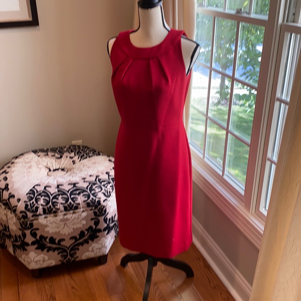 Talbots size 4 red wool dress